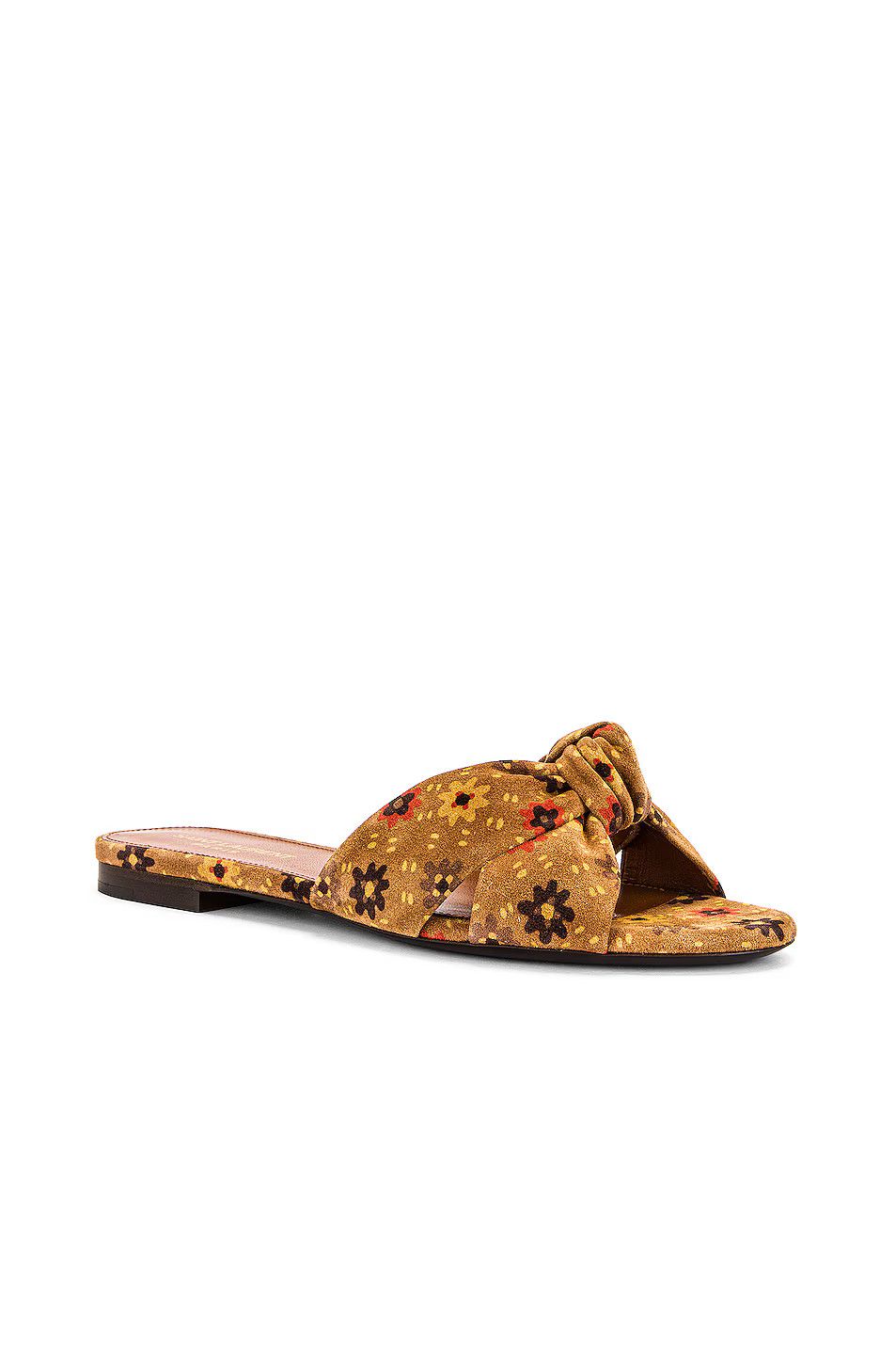 Saint Laurent Paris o1s1wg111024 Bianca Flat Mules in Multicolor Size US 5 / IT 35 - 2 Thumbnail