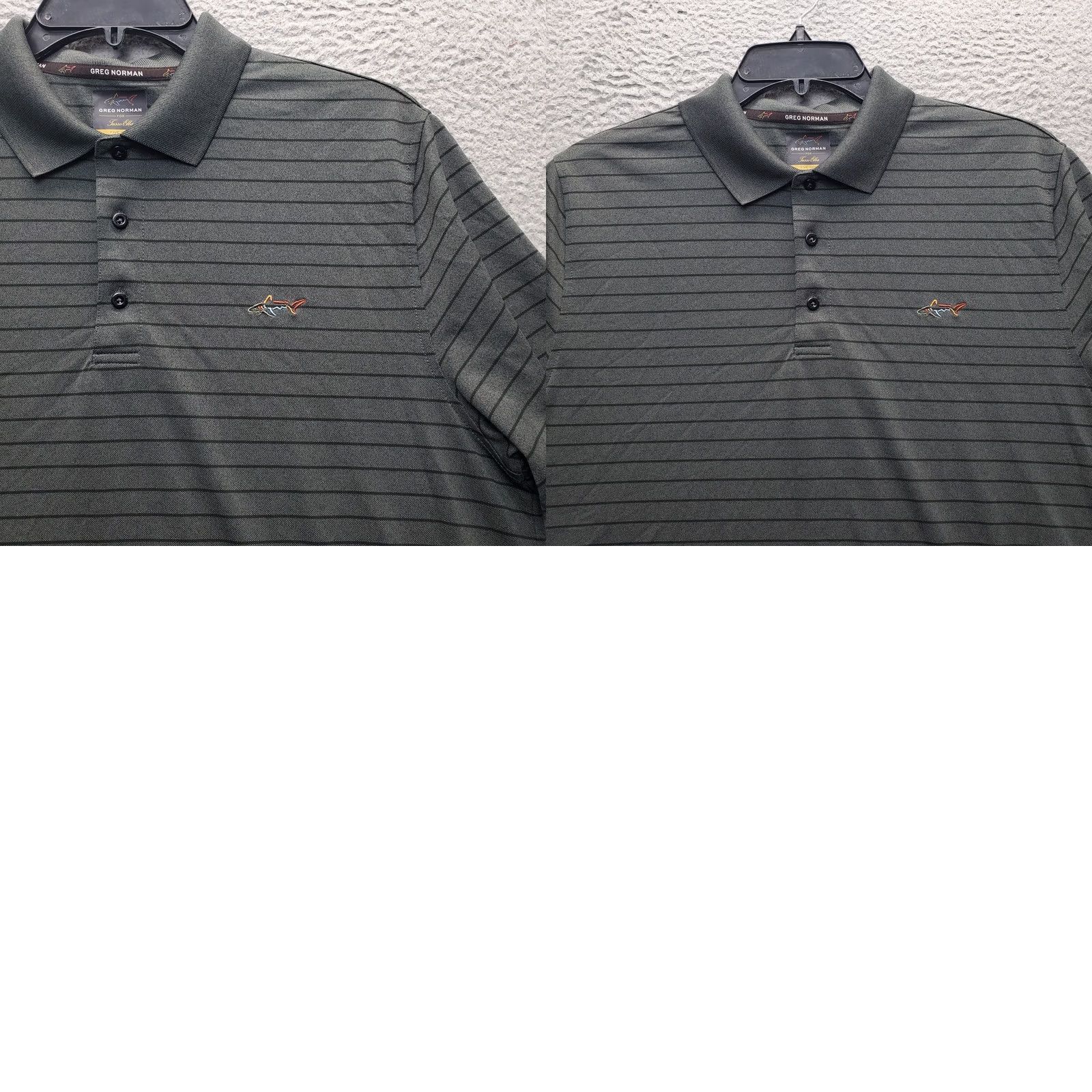 Tasso Elba Greg Norman Tasso Elba Play Dry Polo Shirt Mens L Striped Short Sleeve Multicolor Polo Shirt Size US L / EU 52-54 / 3 - 8 Thumbnail