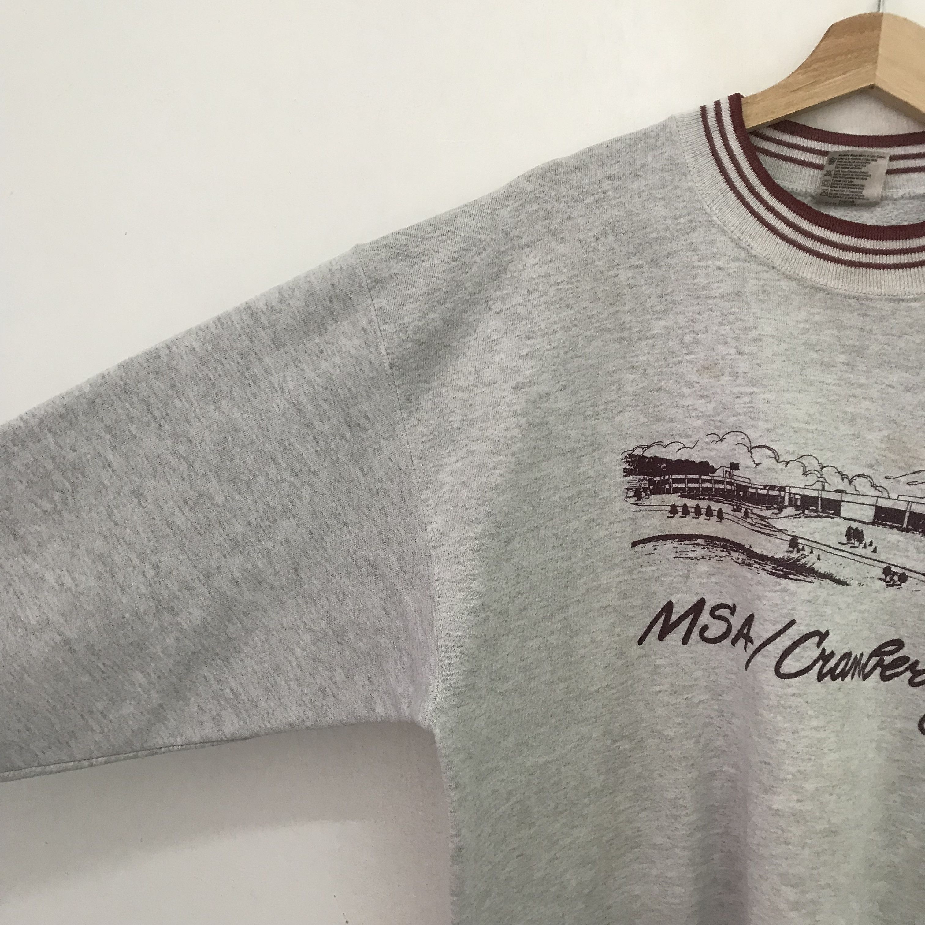 Vintage Vintage 90's Cranberry Grey Sweatshirt - 452 Size US XL / EU 56 / 4 - 4 Thumbnail
