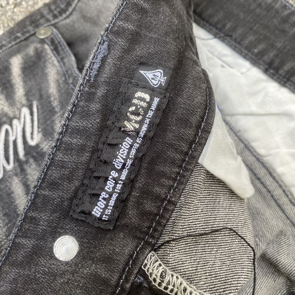 Hysteric Glamour MCD Jeans Embroidered Punk Style Denim Size US 30 / EU 46 - 12 Thumbnail