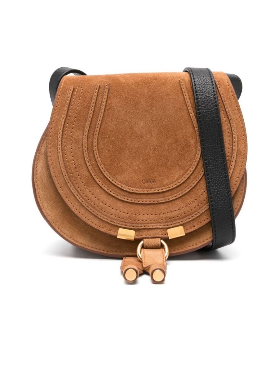 Chloe o1loc1c10425 Size: OS / Marcie Saddle Bag in Tan Size ONE SIZE - 1 Thumbnail