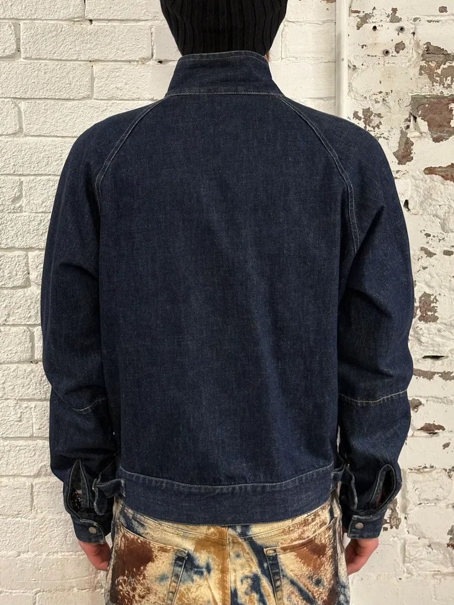 Burberry Burberry Dark Contrast Stitch Navy Denim Bomber Jacket Size US M / EU 48-50 / 2 - 3 Thumbnail