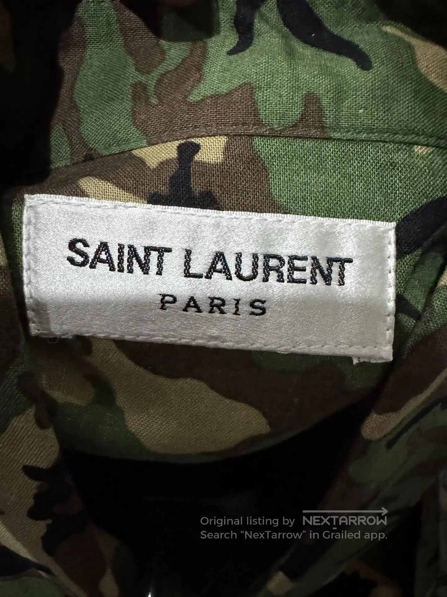 Saint Laurent Paris Saint Laurent Paris Camouflage Shirt| Size S / US 4 / IT 40 - 6 Thumbnail