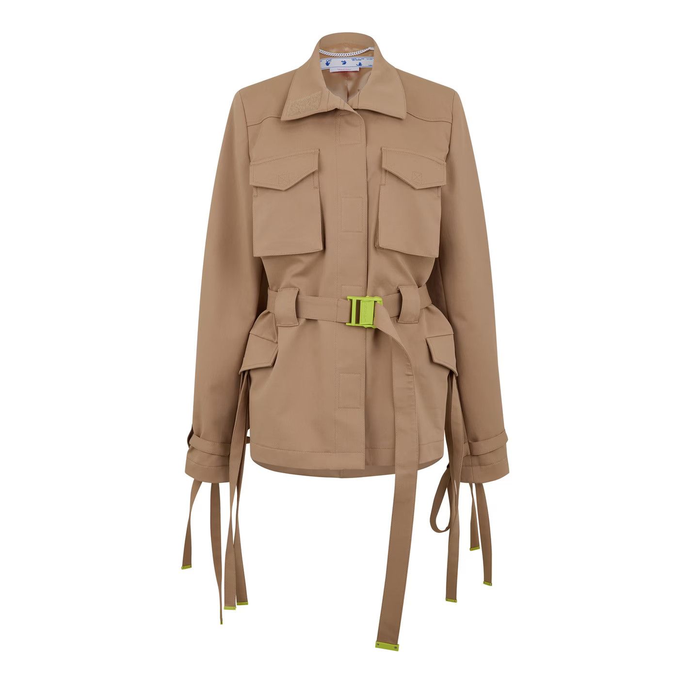 Off-White o1g2r1mq0125 Jacket in Camel Size M / US 6-8 / IT 42-44 - 1 Thumbnail