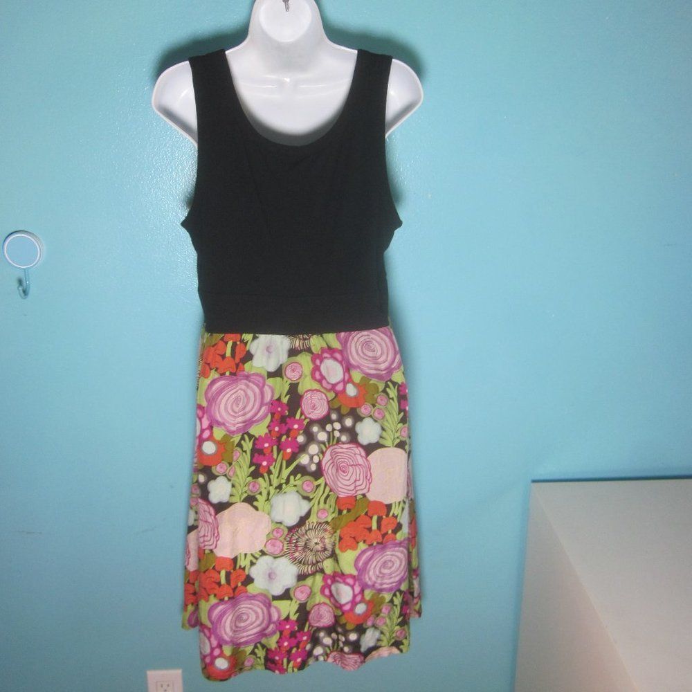 Anthropologie Anthropologie Fei Womens Size L Rayon & Silk Floral Tank Dre Size L / US 10 / IT 46 - 4 Thumbnail