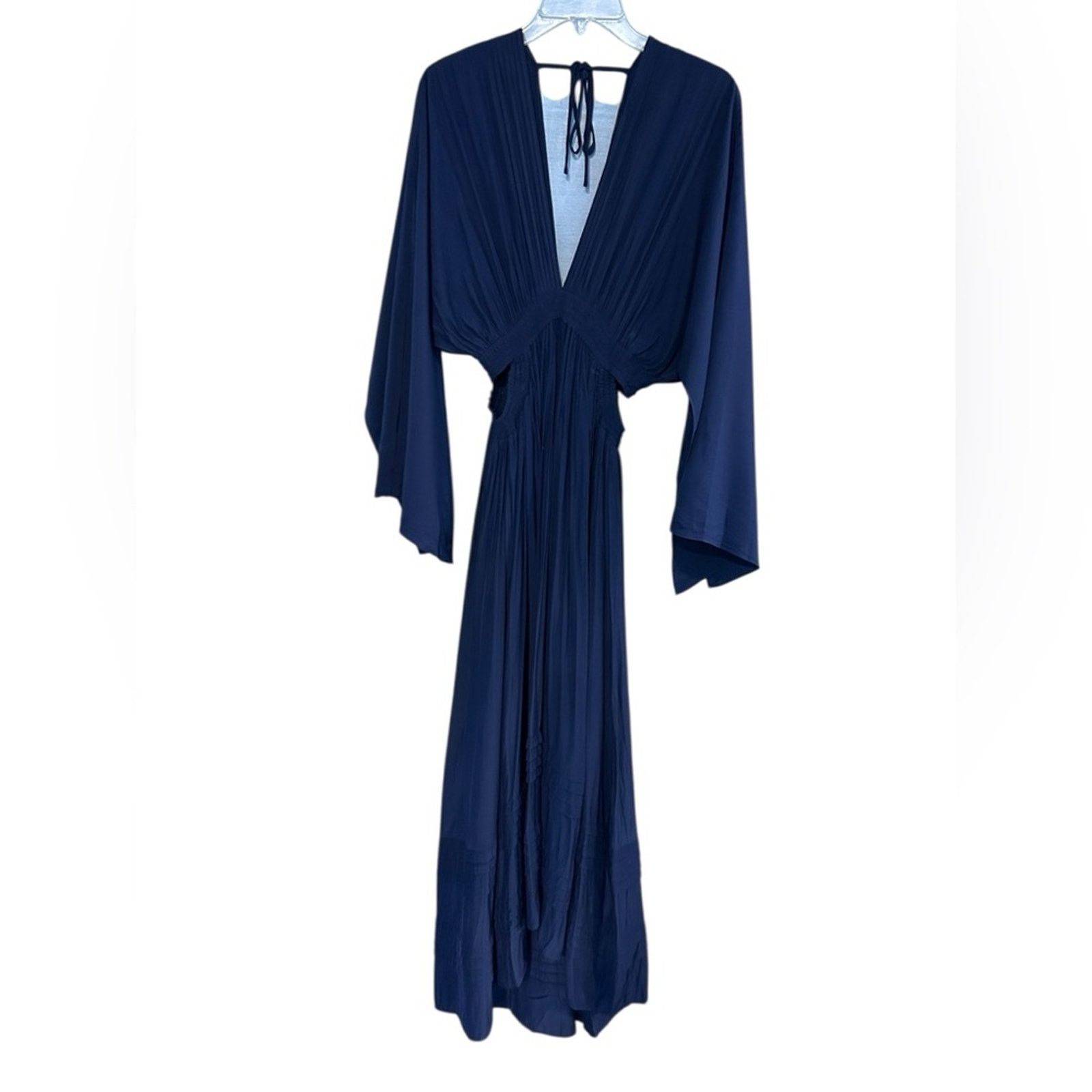Ramy Brook Ramy Brook Neena Cutout Maxi Dress Navy Blue Hi Low NWT XS Size XS / US 0-2 / IT 36-38 - 3 Thumbnail