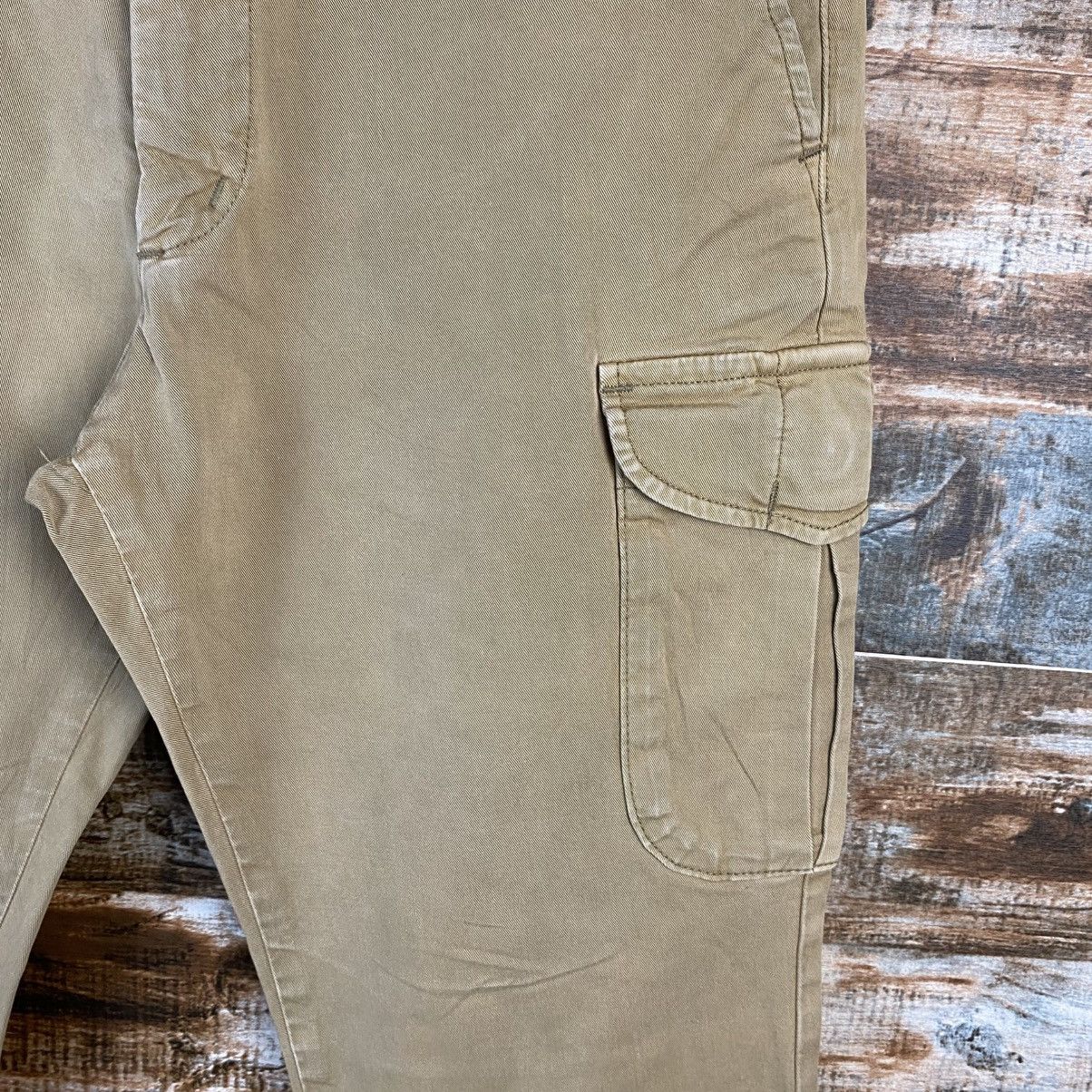 Japanese Brand DL Edwin Beige Cargo utility Multipocket Pants #C895 Size US 29 - 10 Thumbnail