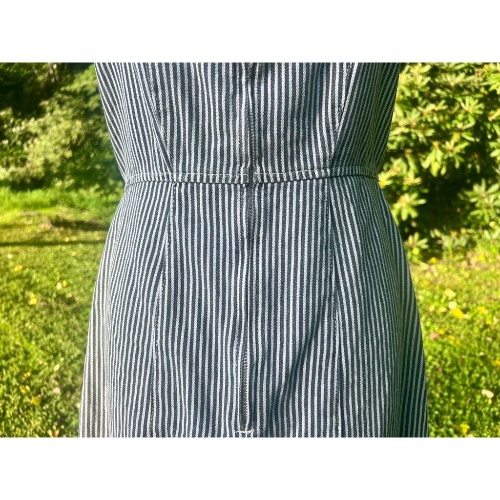 Bdg BDG Urban Outfitters Sleevless Tank Dress M Striped Denim Size M / US 6-8 / IT 42-44 - 5 Thumbnail