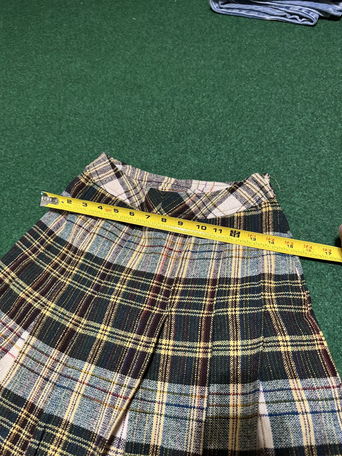 Vintage Vintage The Villagers Wool Blend Plaid Midi Pleated 6 Skirt Size 28" / US 6 / IT 42 - 6 Thumbnail