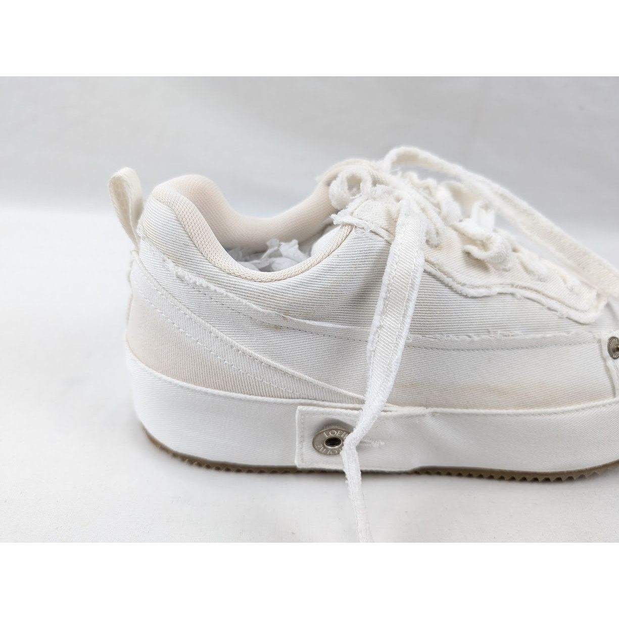 Loewe o1rshd1 Low-Top Cloth Sneakers in Blanco Size US 10 / EU 43 - 4 Thumbnail