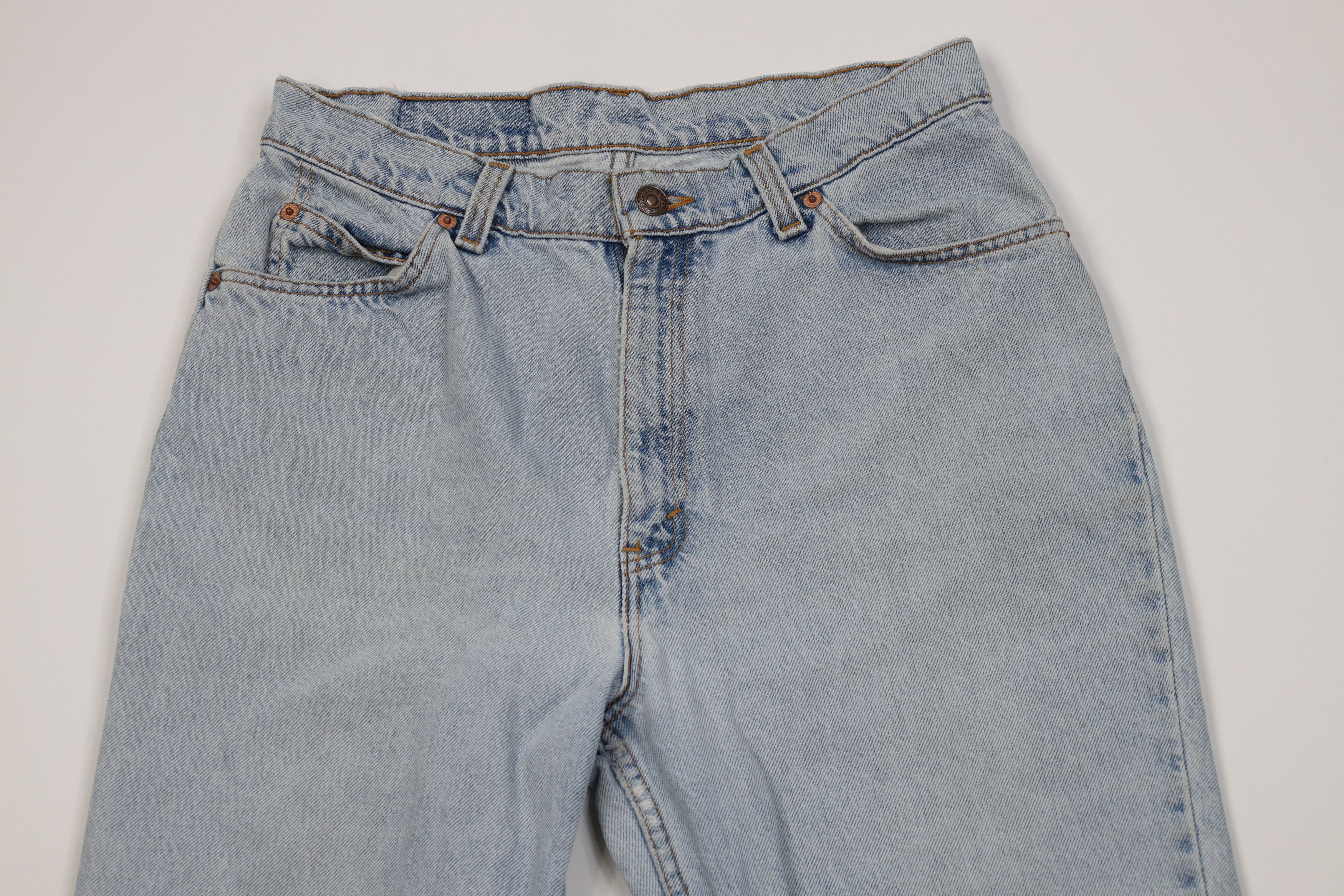 Levi's Vintage 90s Levis 912 Orange Tab Fit Tapered Leg Jeans USA Size 30" / US 8 / IT 44 - 2 Thumbnail