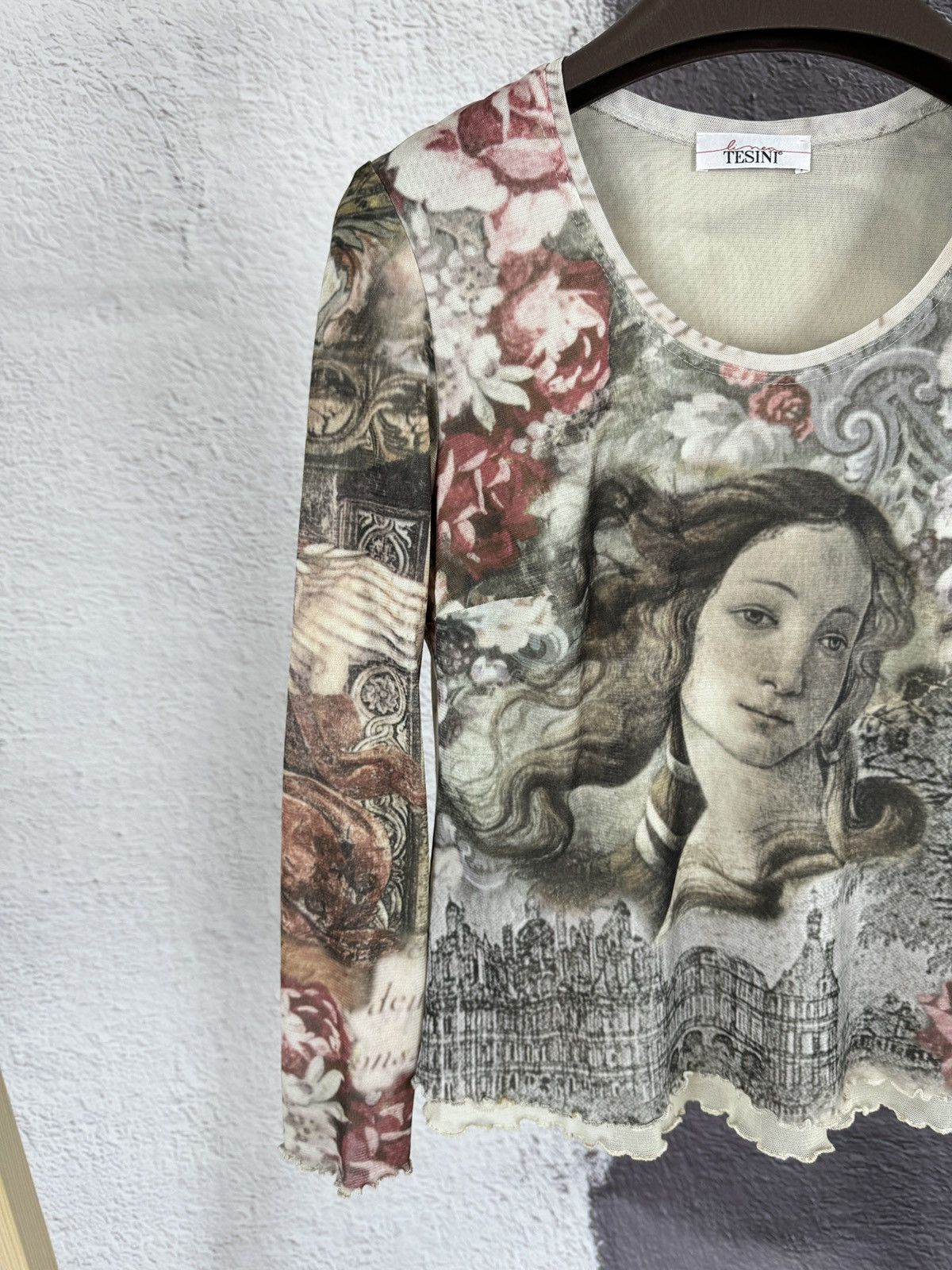 Linea Linea Tesini Renaissance Long Sleeve Mesh Tee Gaultier style Size M / US 6-8 / IT 42-44 - 3 Thumbnail