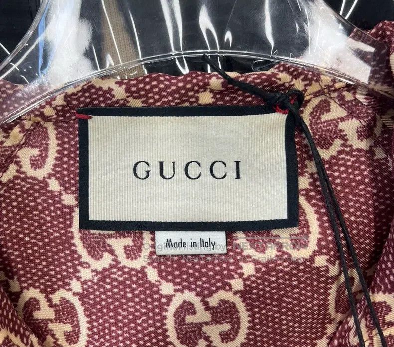 Gucci Double G old flower full-print zipper silk jacket ho