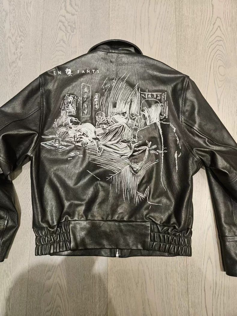 Enfants Riches Deprimes Enfants Riches Deprimes 23 FW Black Smoke House Leather jac Size US M / EU 48-50 / 2 - 2 Thumbnail