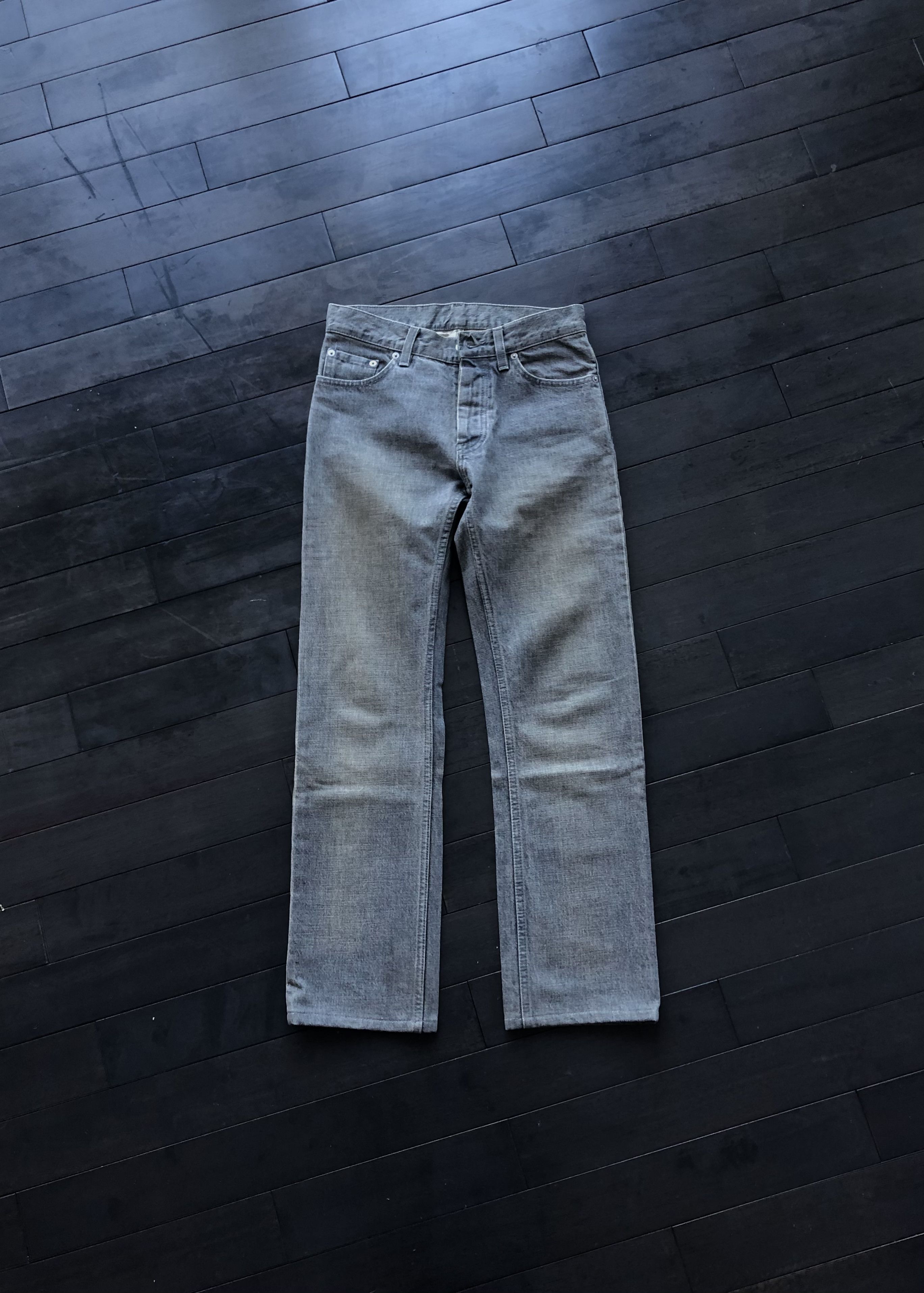 Helmut Lang Helmut Lang 28x29 Slim Straight Grey Jeans Size US 28 / EU 44 - 1 Thumbnail
