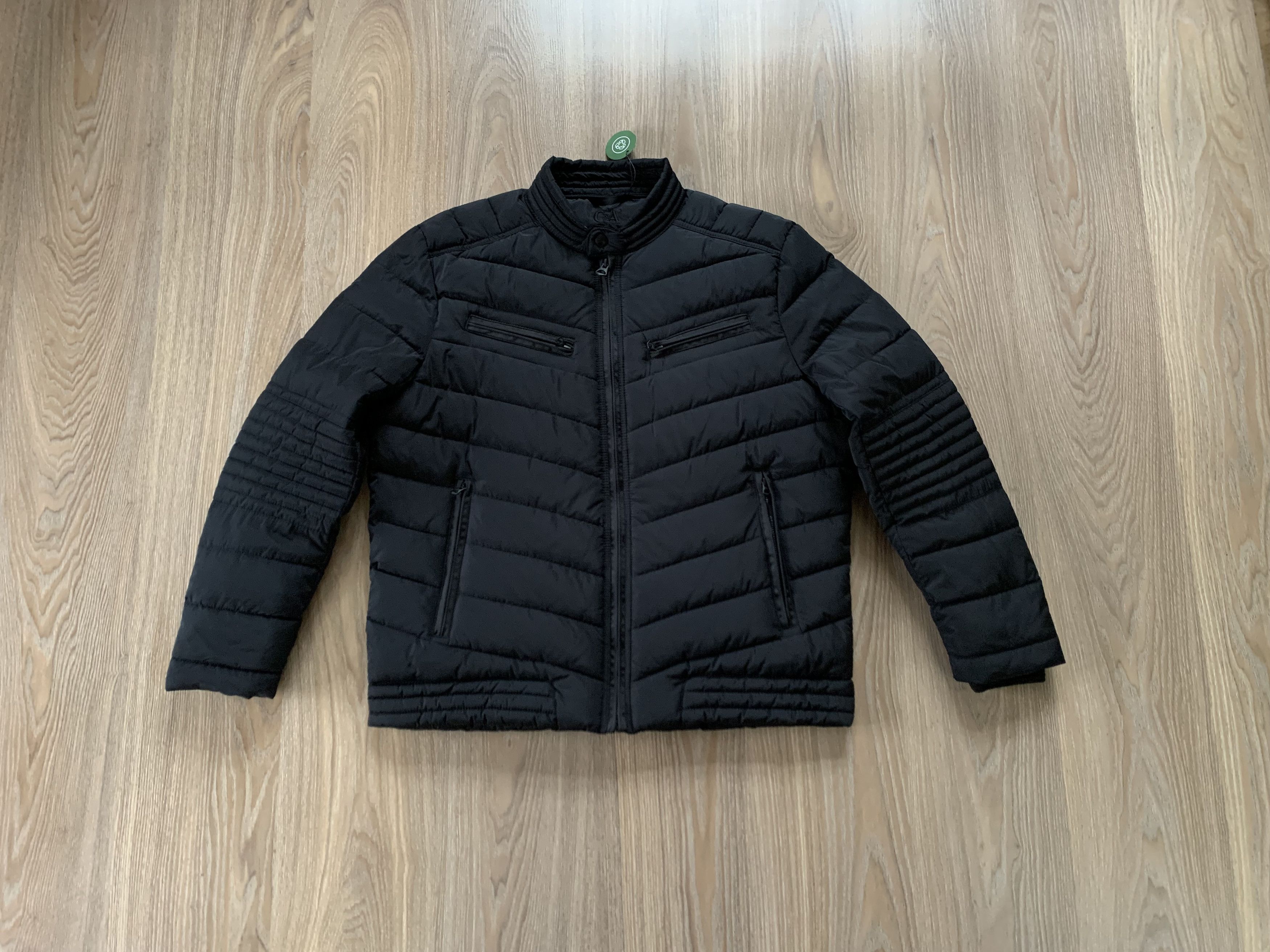C&A C&A New Black Quilted Jacket Size US XL / EU 56 / 4 - 1 Thumbnail