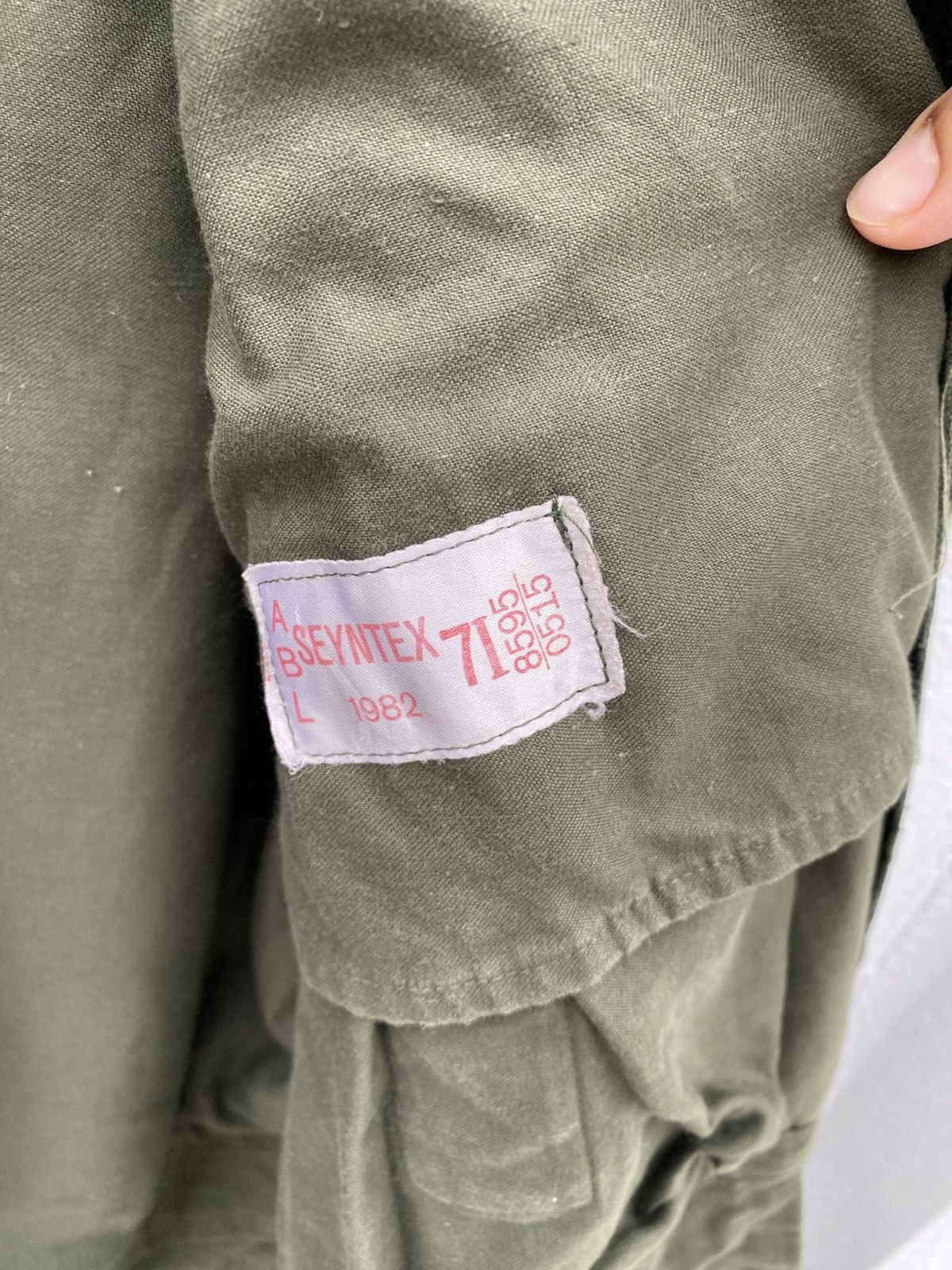 Vintage Vintage 1980s Army Issue Nazi Parka Belgian Seyntex Size US L / EU 52-54 / 3 - 10 Thumbnail