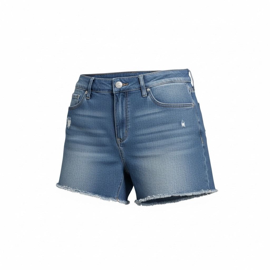 Loft LOFT Womens Denim Cutoff Shorts Size 2 Waist 26 Frayed Hem Size 26" / US 2 / IT 38 - 1 Thumbnail