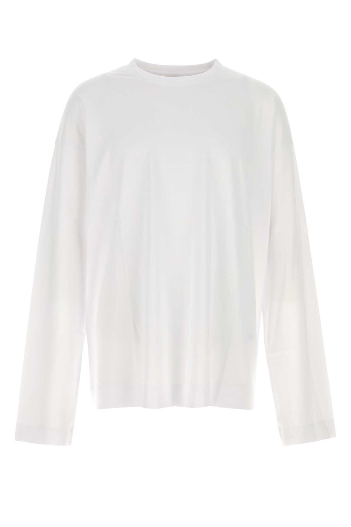 Dries Van Noten White Cotton Oversize Hegland T-Shirt Size US M / EU 48-50 / 2 - 1 Thumbnail