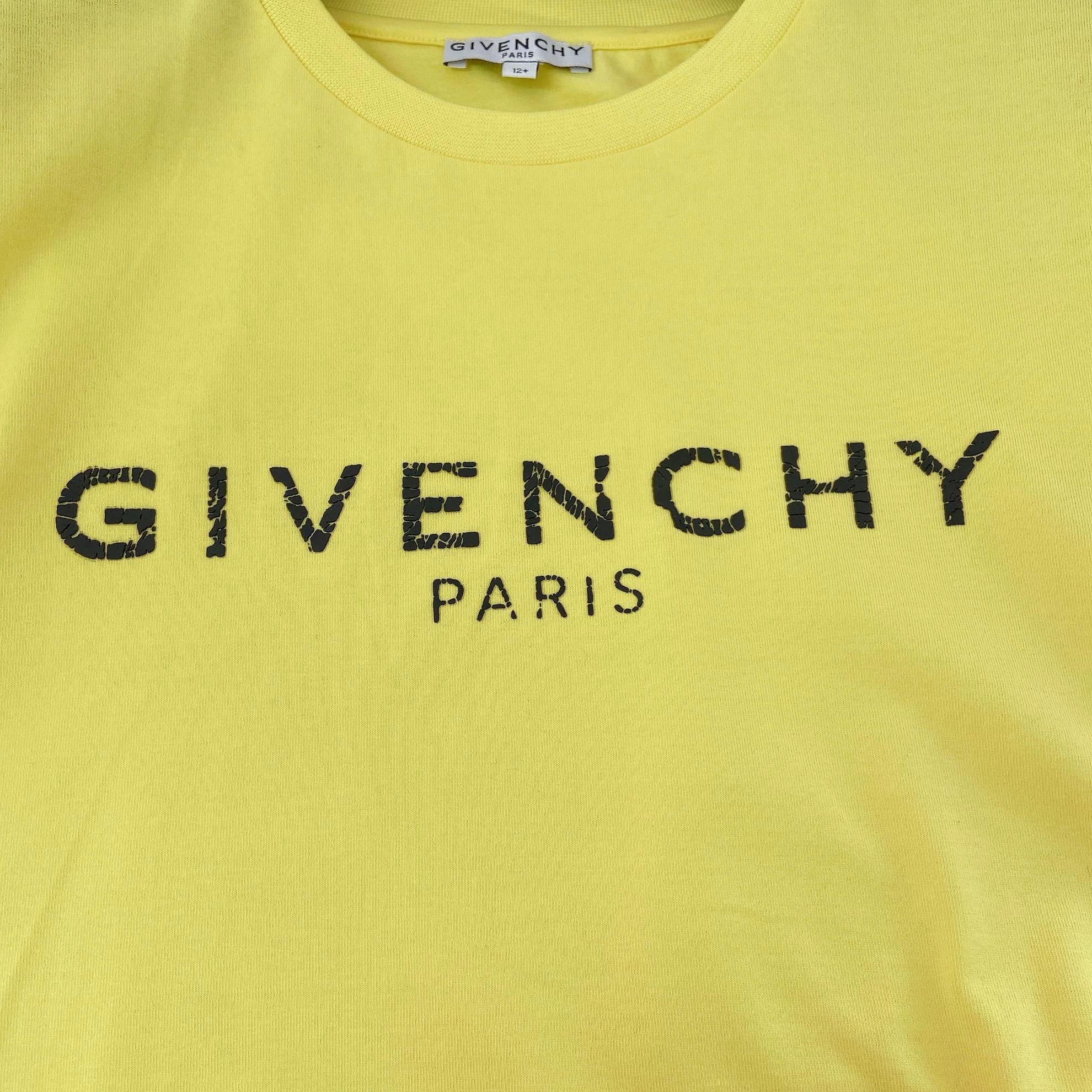 Givenchy Givenchy Yellow Logo 12+ Tee Size XXS / US 00 / IT 34 - 5 Thumbnail