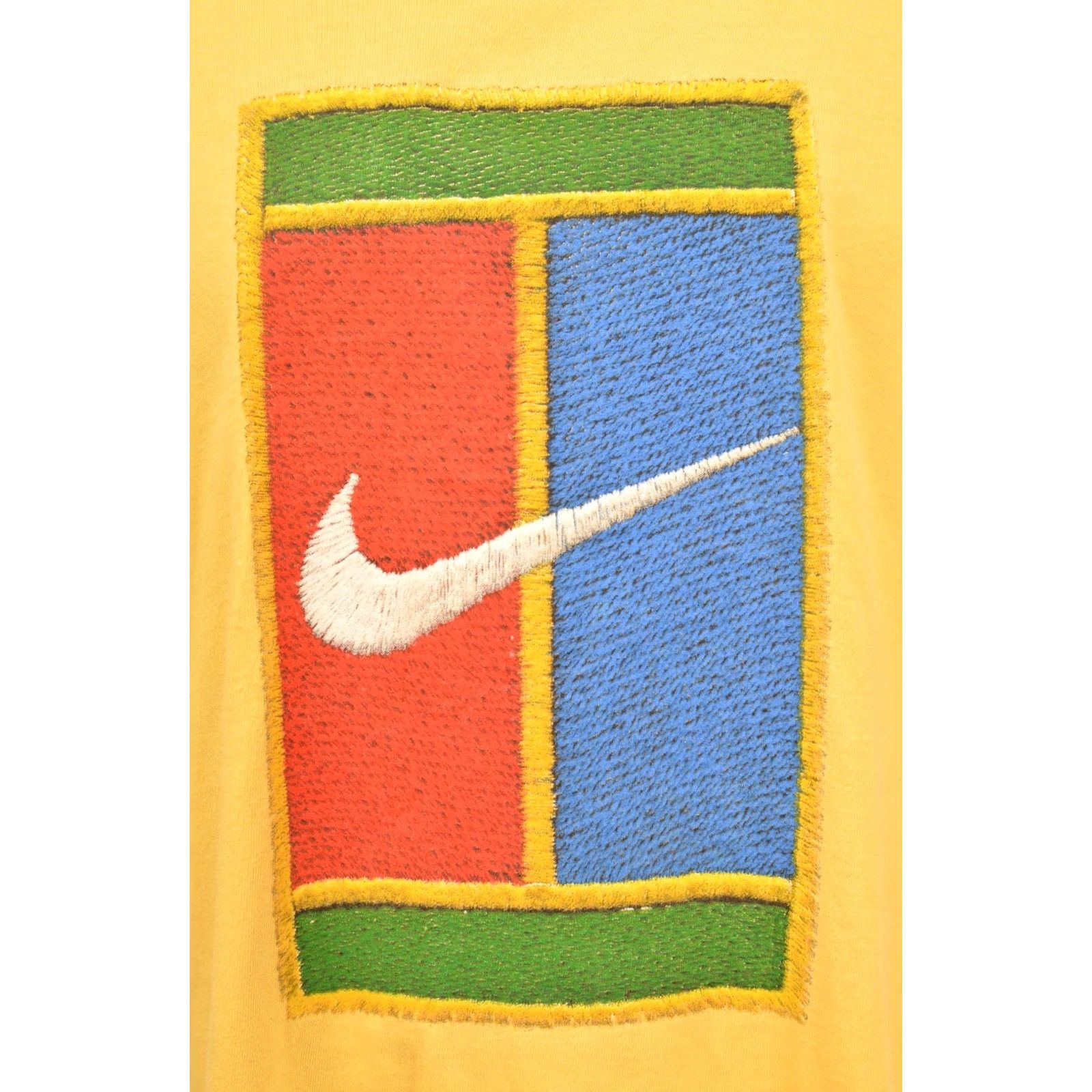 Nike Nike Challenge Court T-Shirt Vintage Yellow Big Logo XL Mens Shirt Size US XL / EU 56 / 4 - 2 Thumbnail