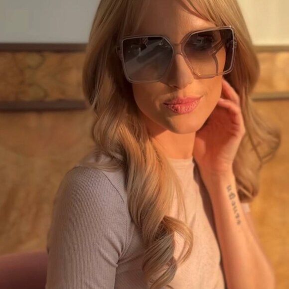 Saint Laurent Paris 🕶️ New Saint Laurent SL232 BETTY 005 Sunglasses - Nude Size ONE SIZE - 4 Thumbnail