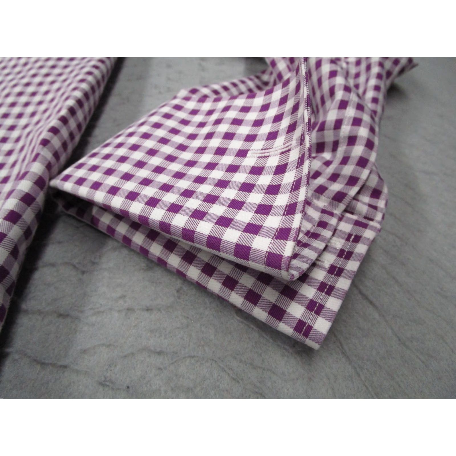 Charles Tyrwhitt Charles Tyrwhitt Shirt Mens 16 Large Purple Non Iron Slim Fit French Cuffs Size US S / EU 44-46 / 1 - 3 Thumbnail