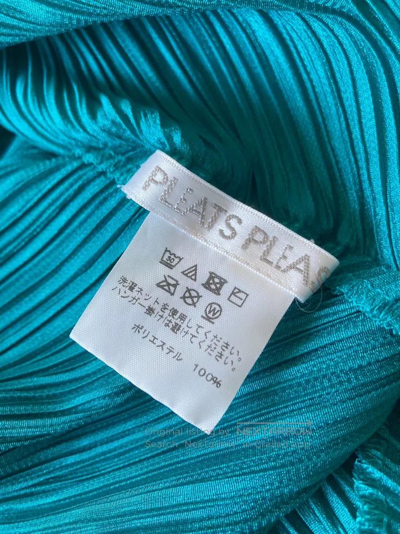 Issey Miyake Issey Miyake Green Spring Dress Size L / US 10 / IT 46 - 4 Thumbnail