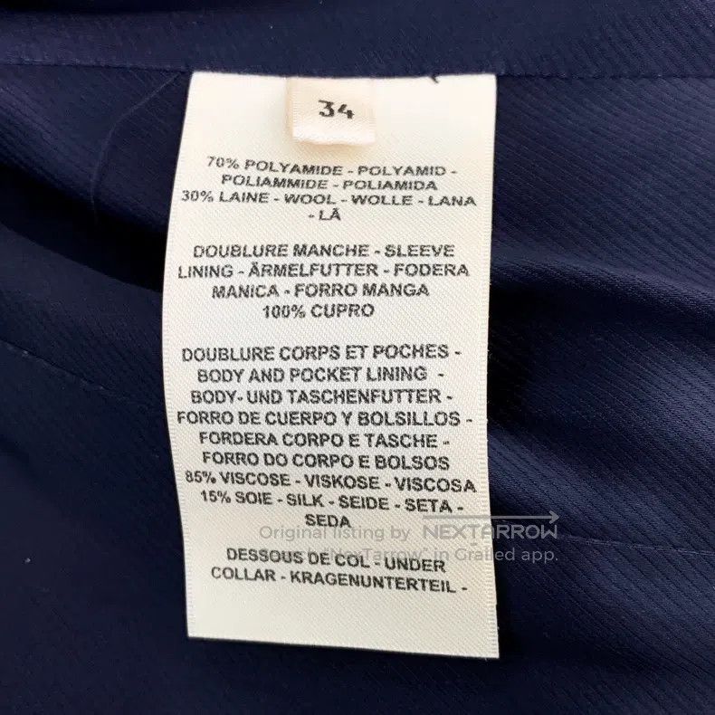 Hermes Hermes Black V-neck double-breasted waist-cinched blazer Size XXS / US 00 / IT 34 - 6 Thumbnail