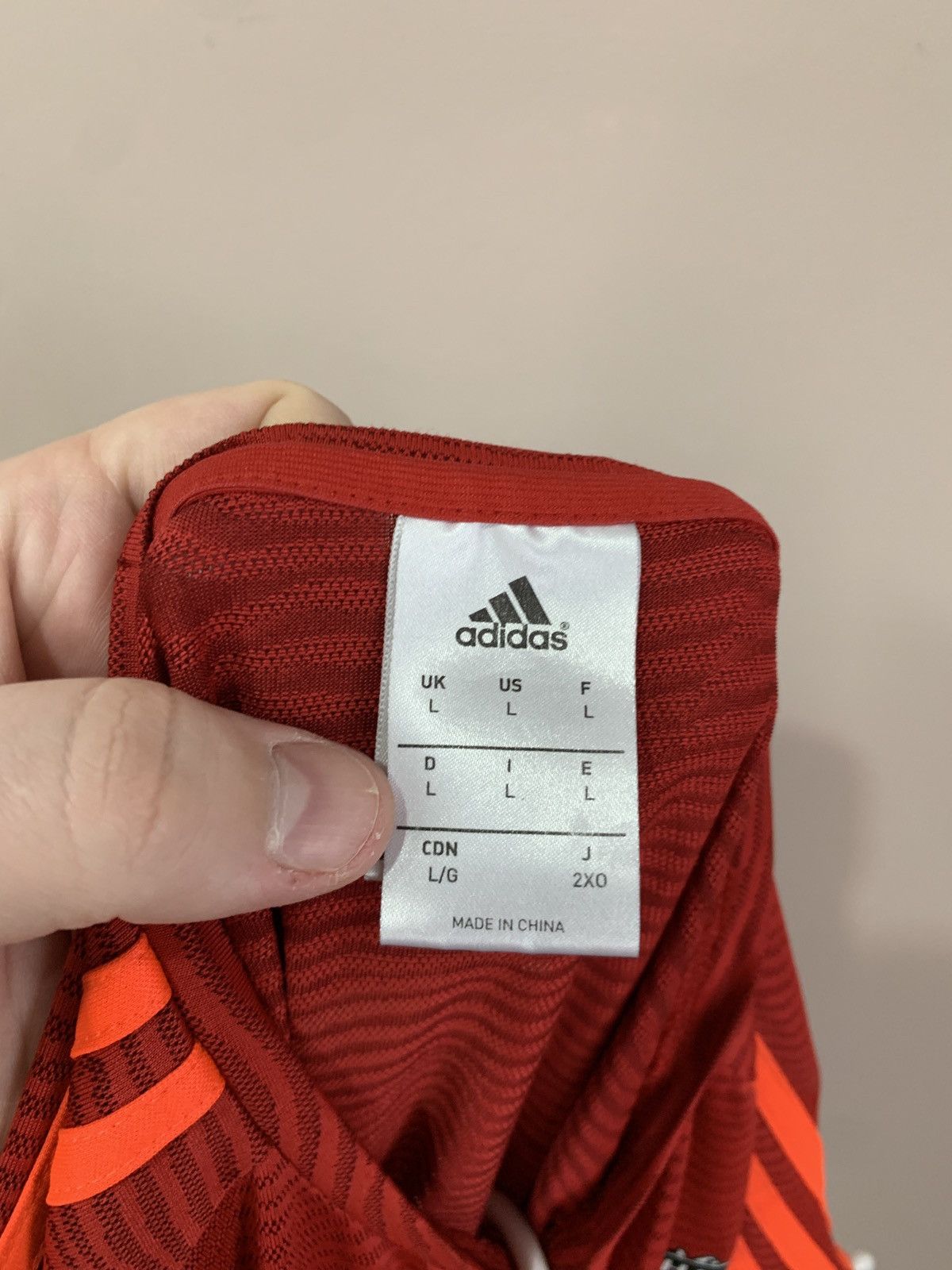 Adidas Manchester United Champions League training jersey soccer Size US L / EU 52-54 / 3 - 9 Thumbnail