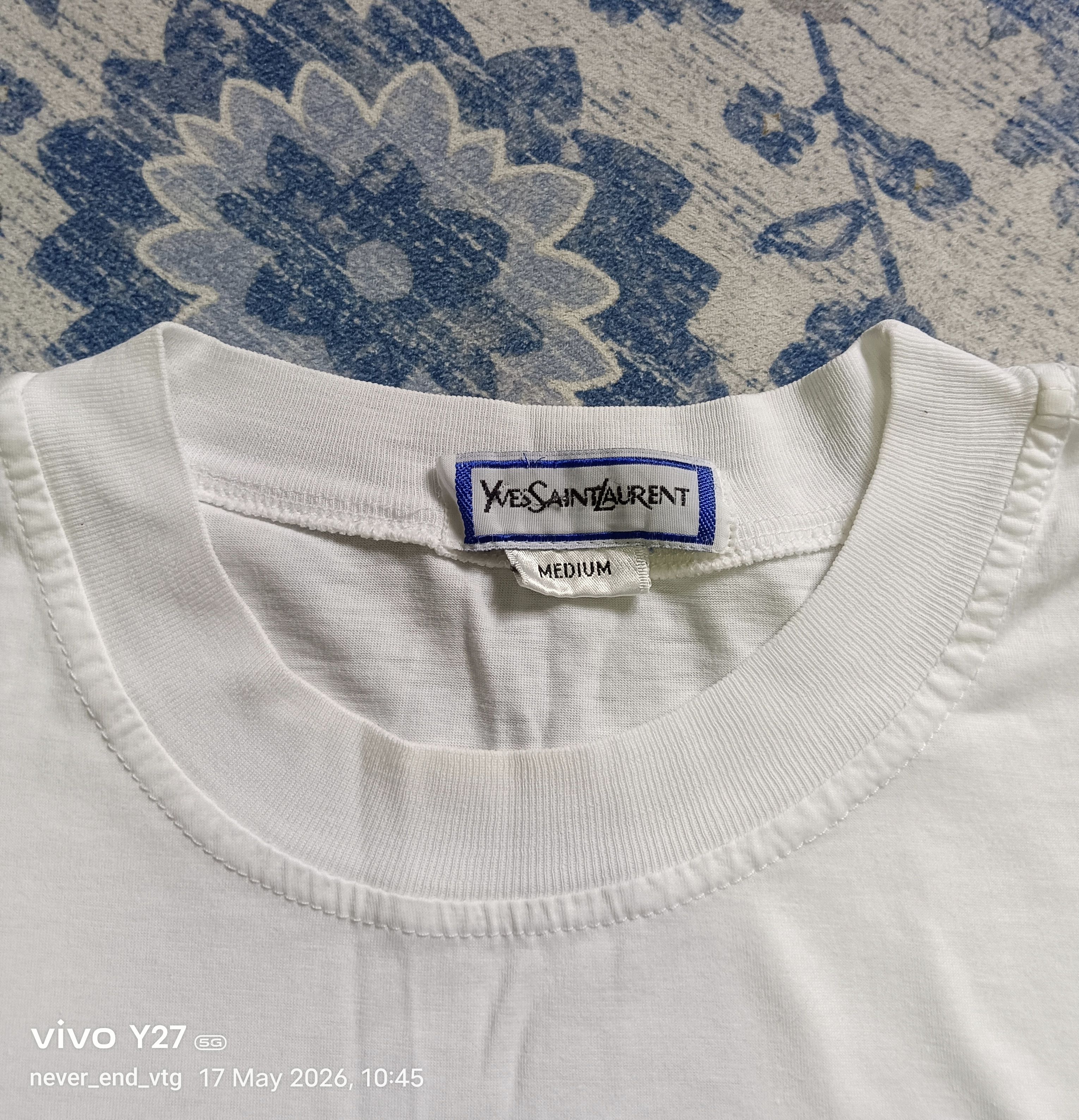 Yves Saint Laurent Yves Saint Laurent Spell Out T shirt Size US M / EU 48-50 / 2 - 3 Thumbnail