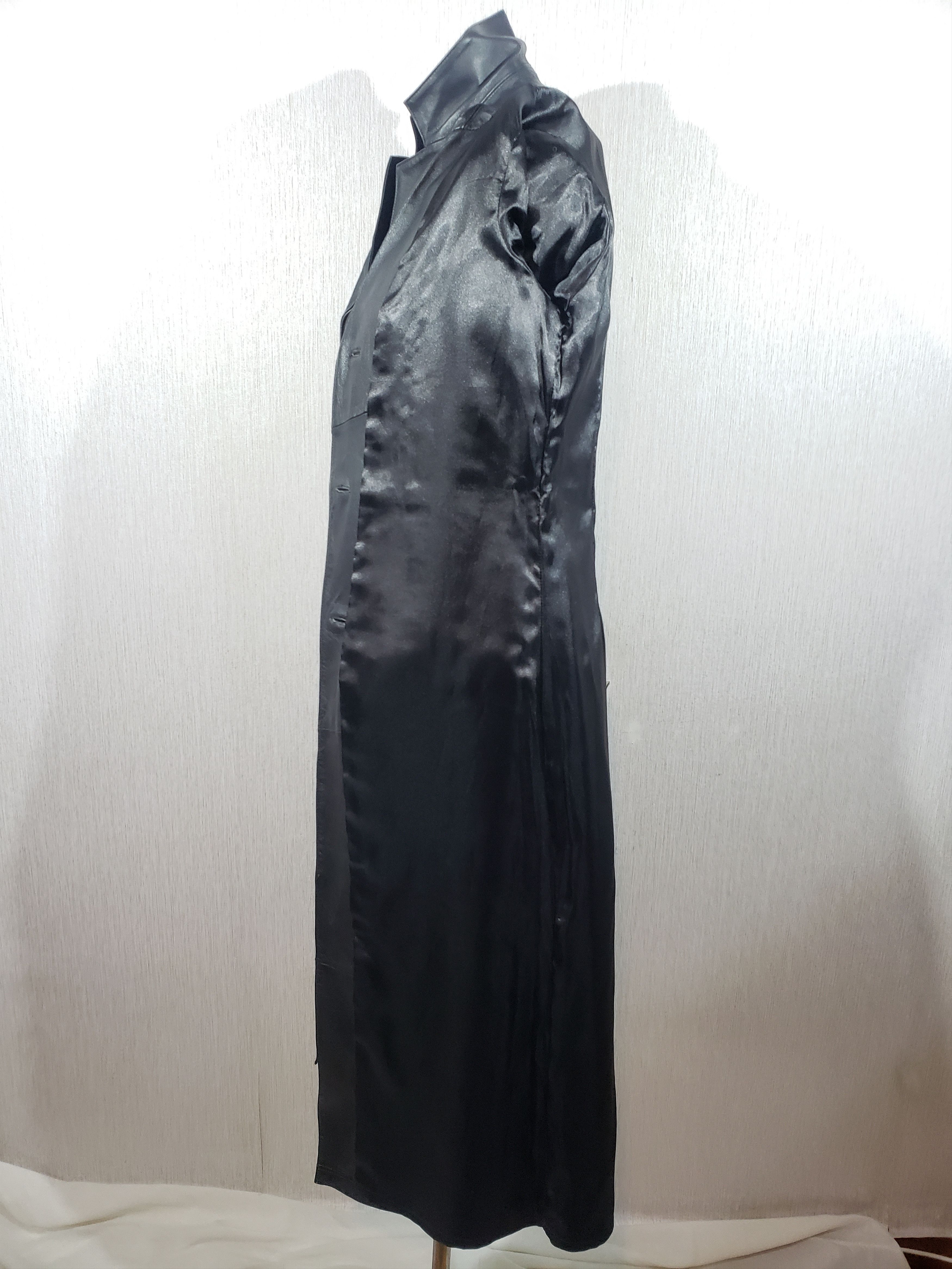 Other Stylish women's long leather jacket. Size L / US 10 / IT 46 - 10 Thumbnail