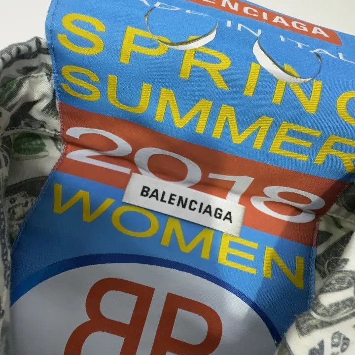 Balenciaga Balenciaga Balenciaga Dollar Print Long Sleeve Shirt -2507 Size US S / EU 44-46 / 1 - 4 Thumbnail