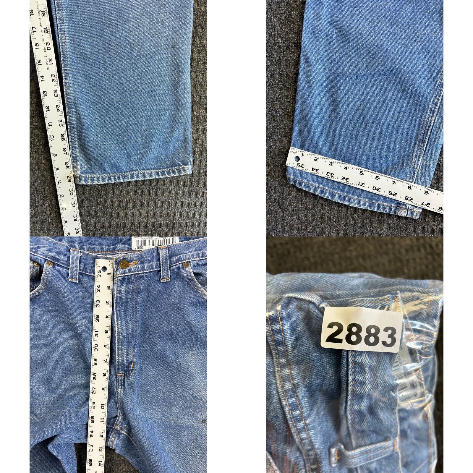 Carhartt VINTAGE Carhartt Jeans Relaxed Fit 38 x 30 Denim Blue 80s 90s Grunge Logo USA Men Jeans Size US 38 / EU 54 - 8 Thumbnail