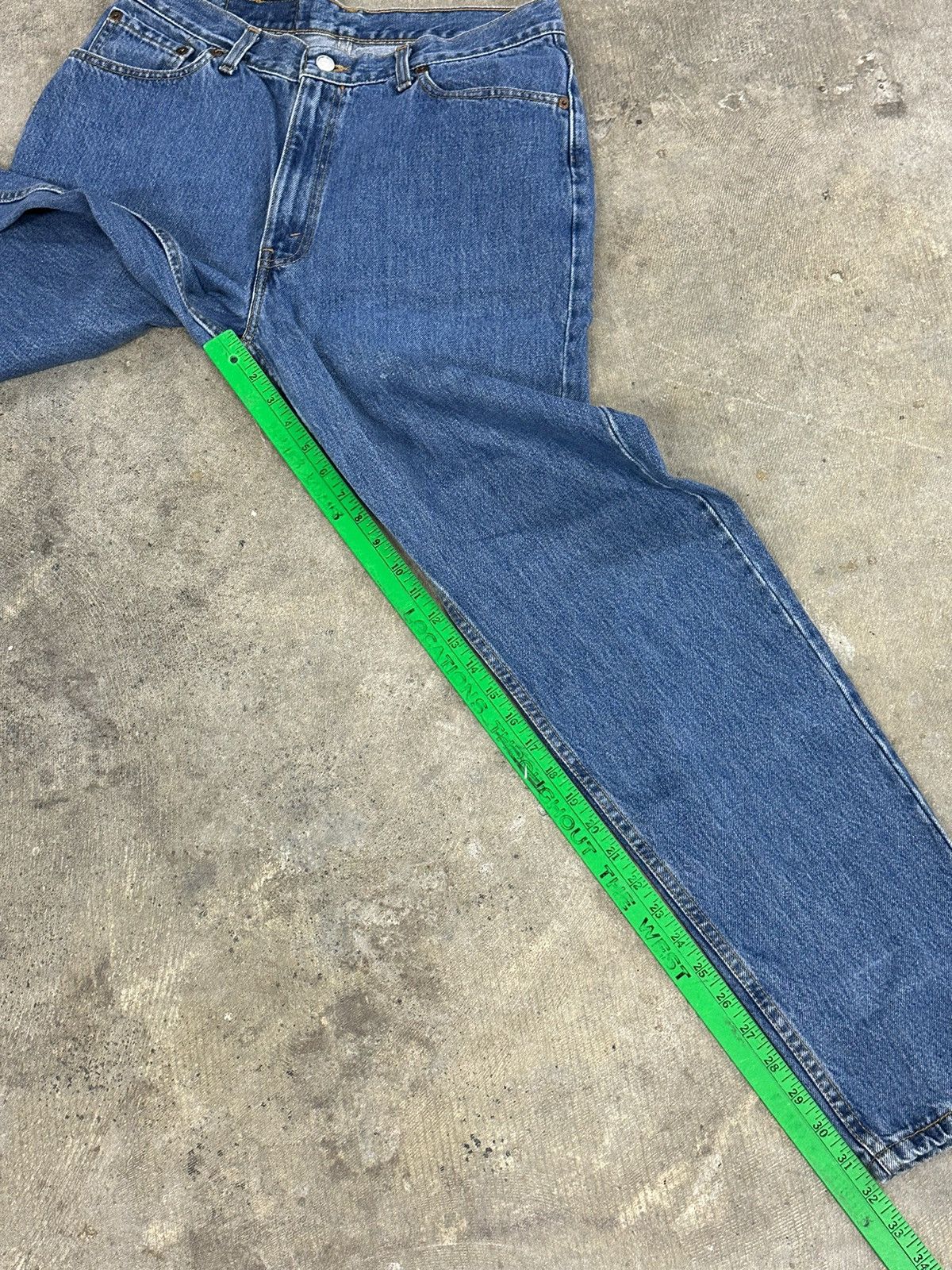 Levi's × Vintage Vintage 90s Levi’s 512 Denim Tab Blue Jeans Size 32 Size US 32 / EU 48 - 9 Thumbnail
