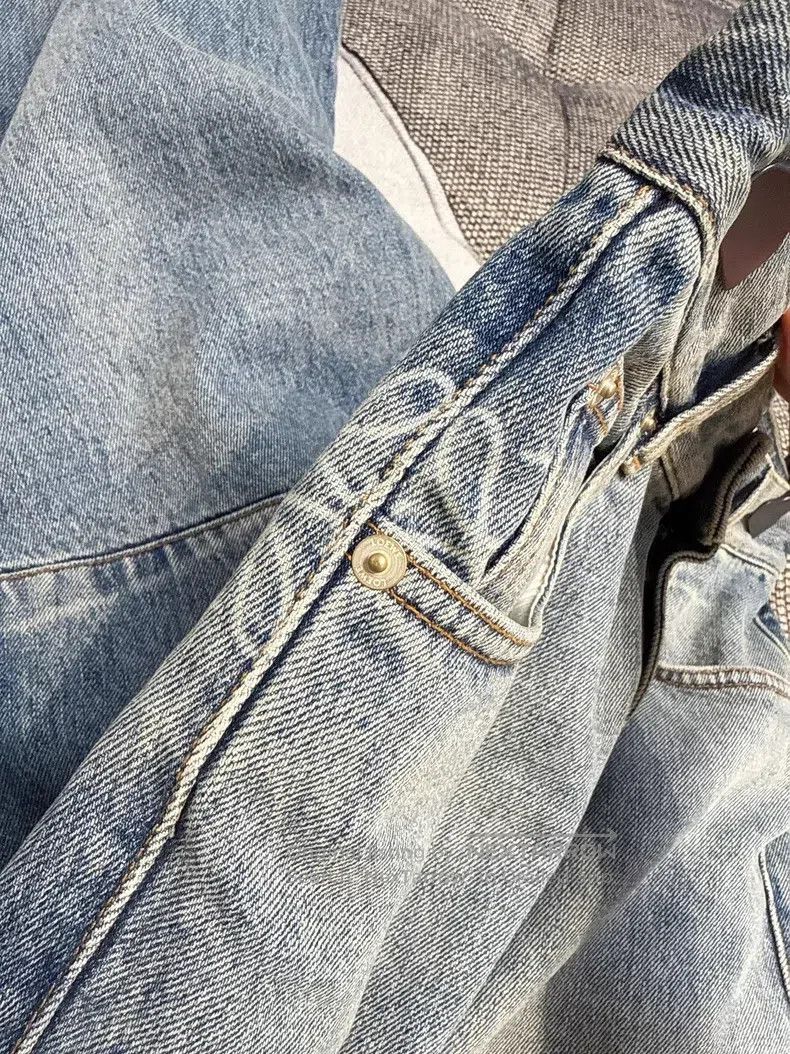 Loewe Loewe Dark blue washed bent knife jeans with side logo pri Size 42" / US 20 - 5 Thumbnail