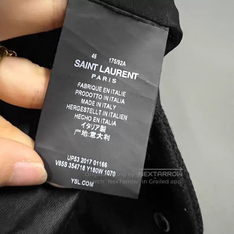 Saint Laurent Paris Saint Laurent Paris Black and White Baseball Jacket i Size US S / EU 44-46 / 1 - 3 Thumbnail