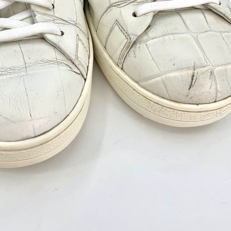 Louis Vuitton Louis Vuitton White Checkerboard Lace Up Casual Sneakers Size US 8.5 / EU 41-42 - 8 Thumbnail