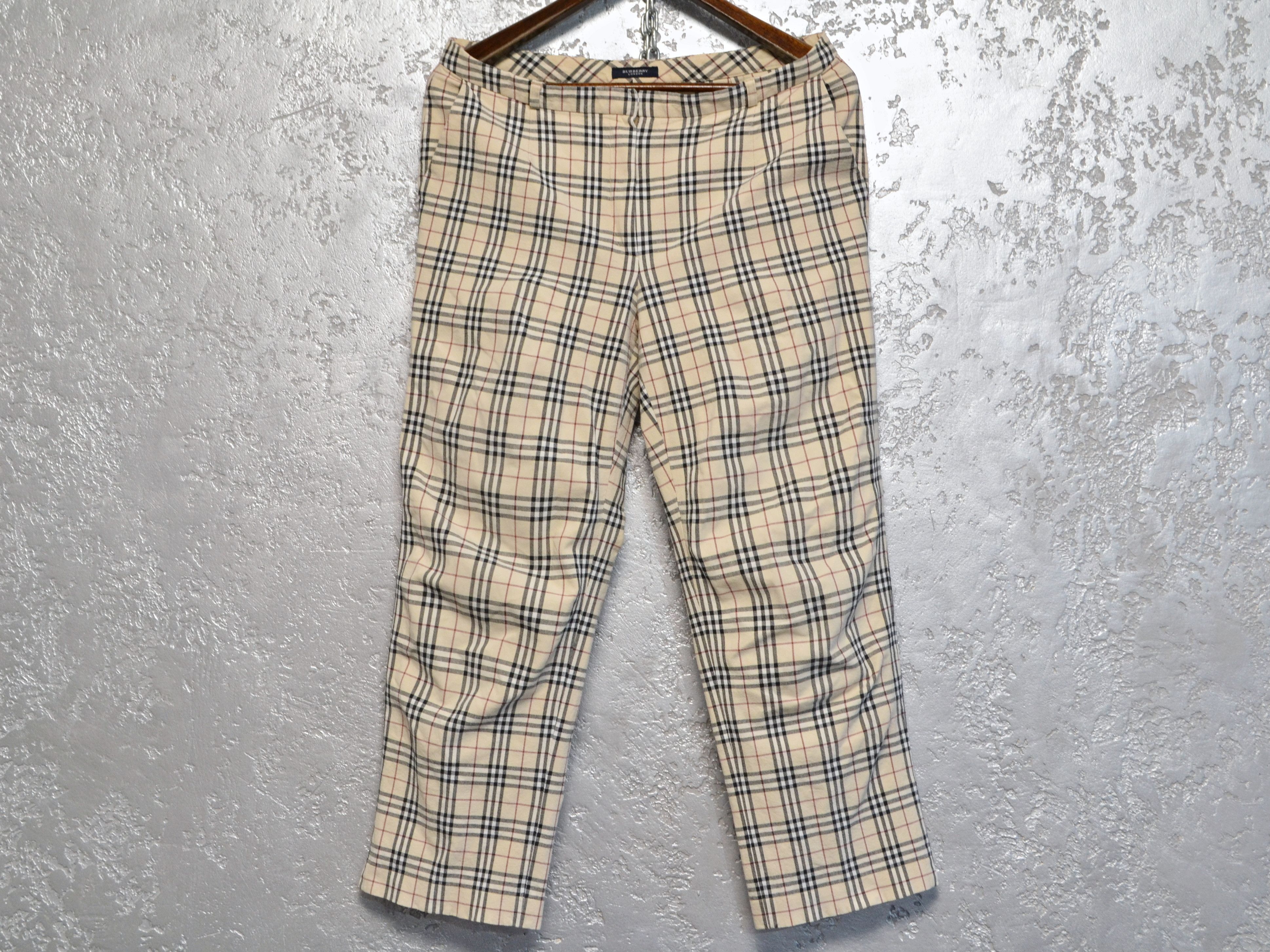 Burberry Burberry London Nova Check Capri Pants US12 UK16 Size 34" / US 12 / IT 48 - 1 Thumbnail