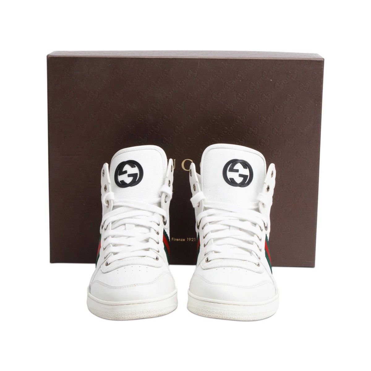 Gucci Gucci G Coda Stripe High-Top Sneakers Size US 8.5 / EU 41-42 - 1 Thumbnail
