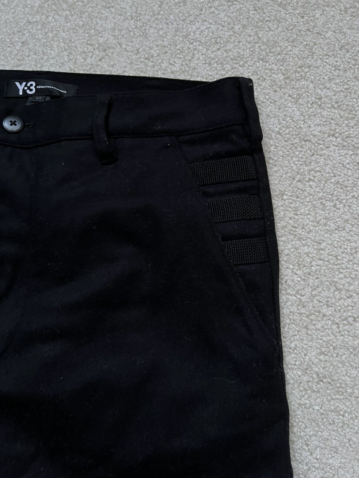 Y-3 Y-3 Black Wool Cargo Pants Size US 30 / EU 46 - 3 Thumbnail