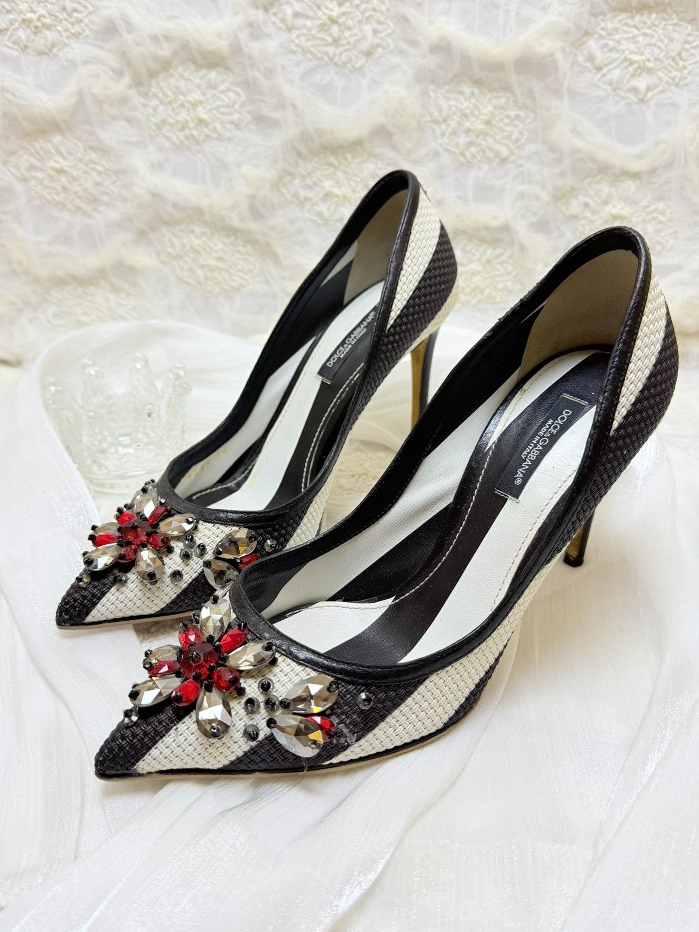 Dolce & Gabbana Dolce & Gabbana Black Lowtop Sneakers us_6 Women Size US 6 / IT 36 - 1 Thumbnail