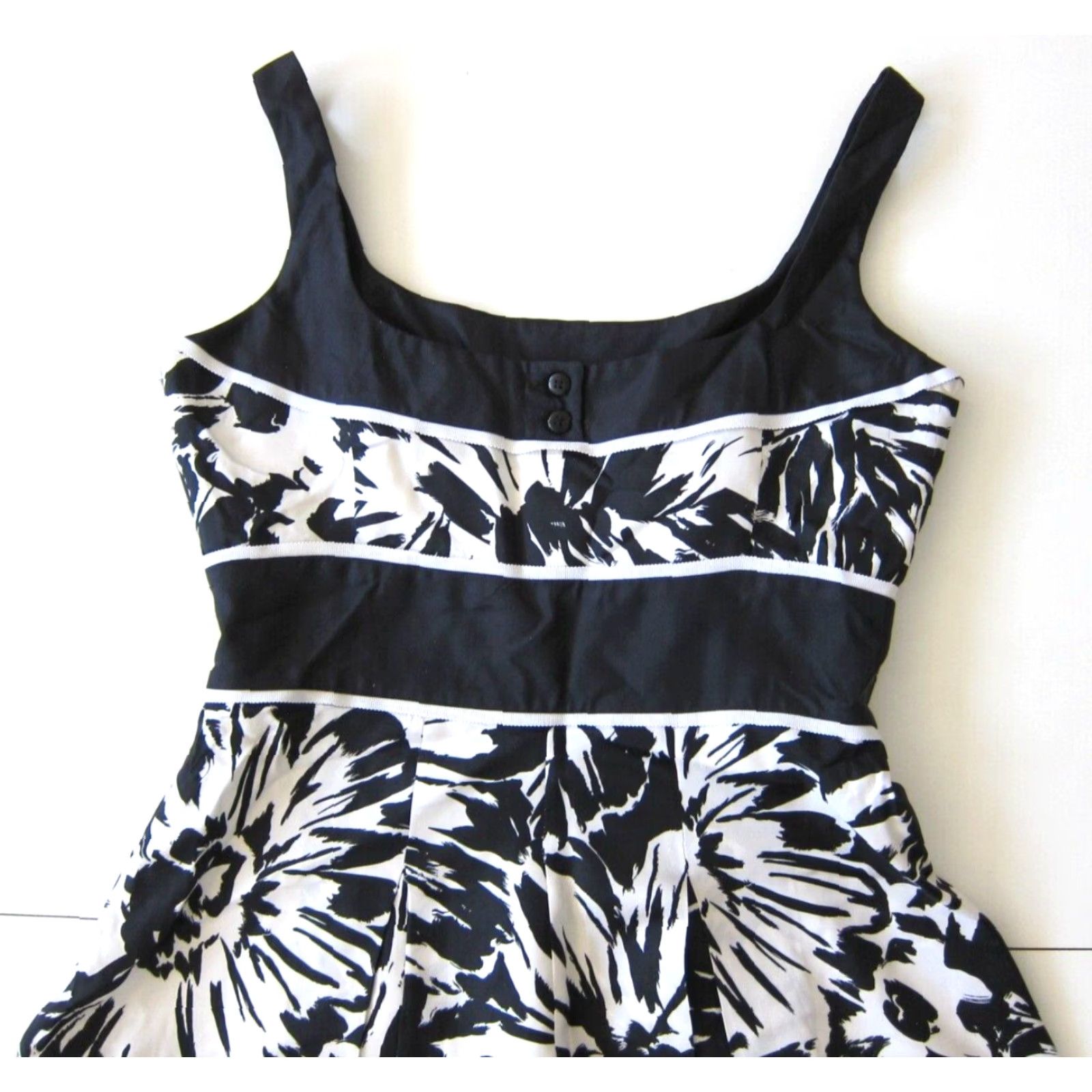 White House Black Market White House Black Market Floral Empire Jumper Tank Dress Women Size 0 Size XS / US 0-2 / IT 36-38 - 5 Thumbnail