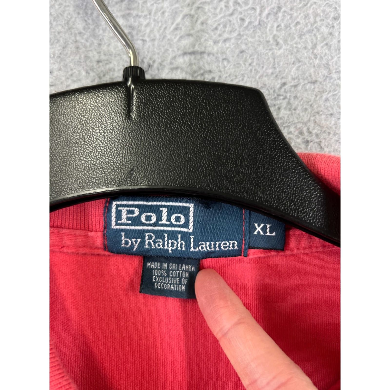 Ralph Lauren VINTAGE Ralph Lauren Polo Shirt Mens XL Pink 100% Cotton Jersey Knit | Polo Shirt Mens XL Pink 100% Cotton Jersey Fabric Size US XL / EU 56 / 4 - 3 Thumbnail