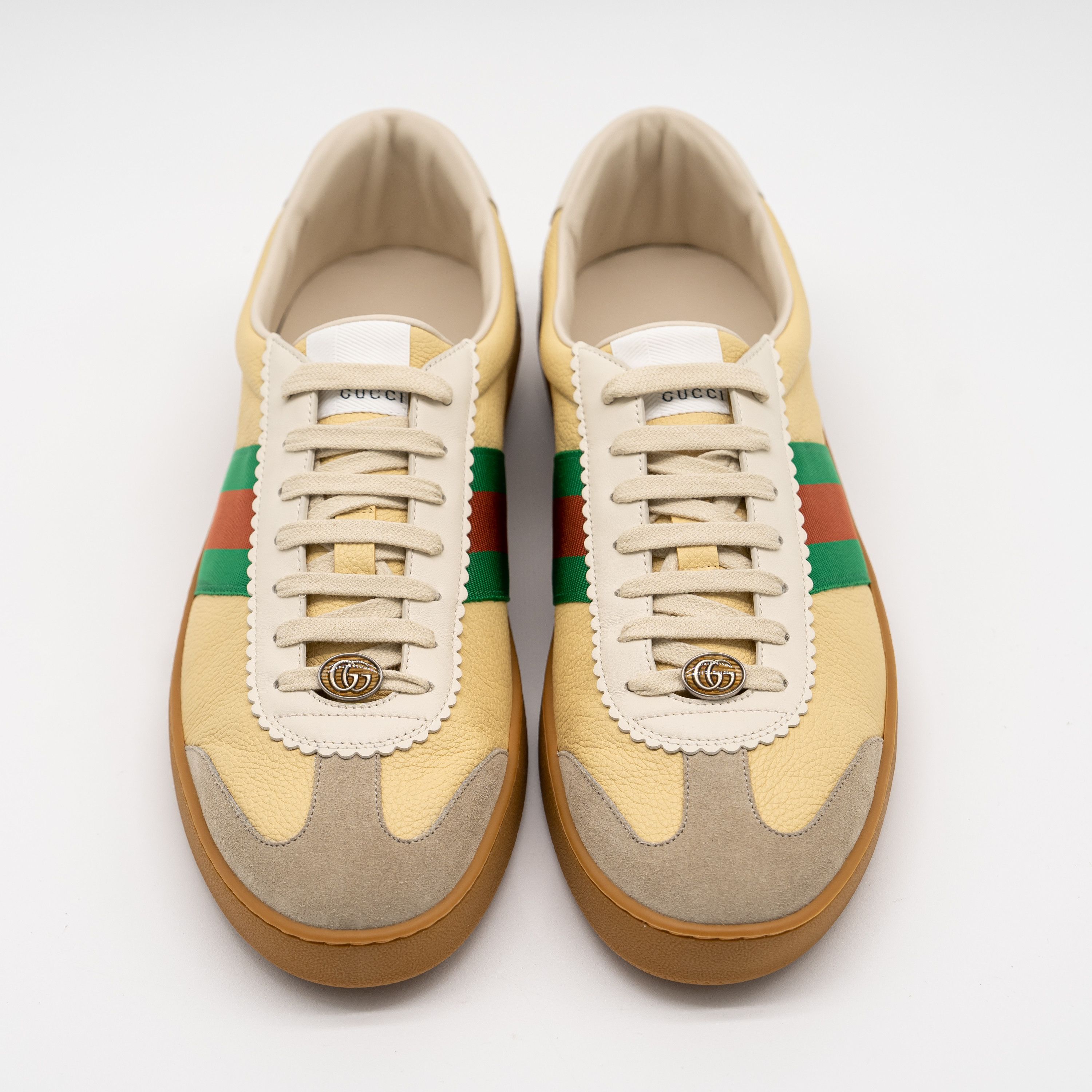 Gucci Gucci Web G74 GG Sneakers Bees Yellow Web Red Green Size US 14 / EU 47 - 3 Thumbnail