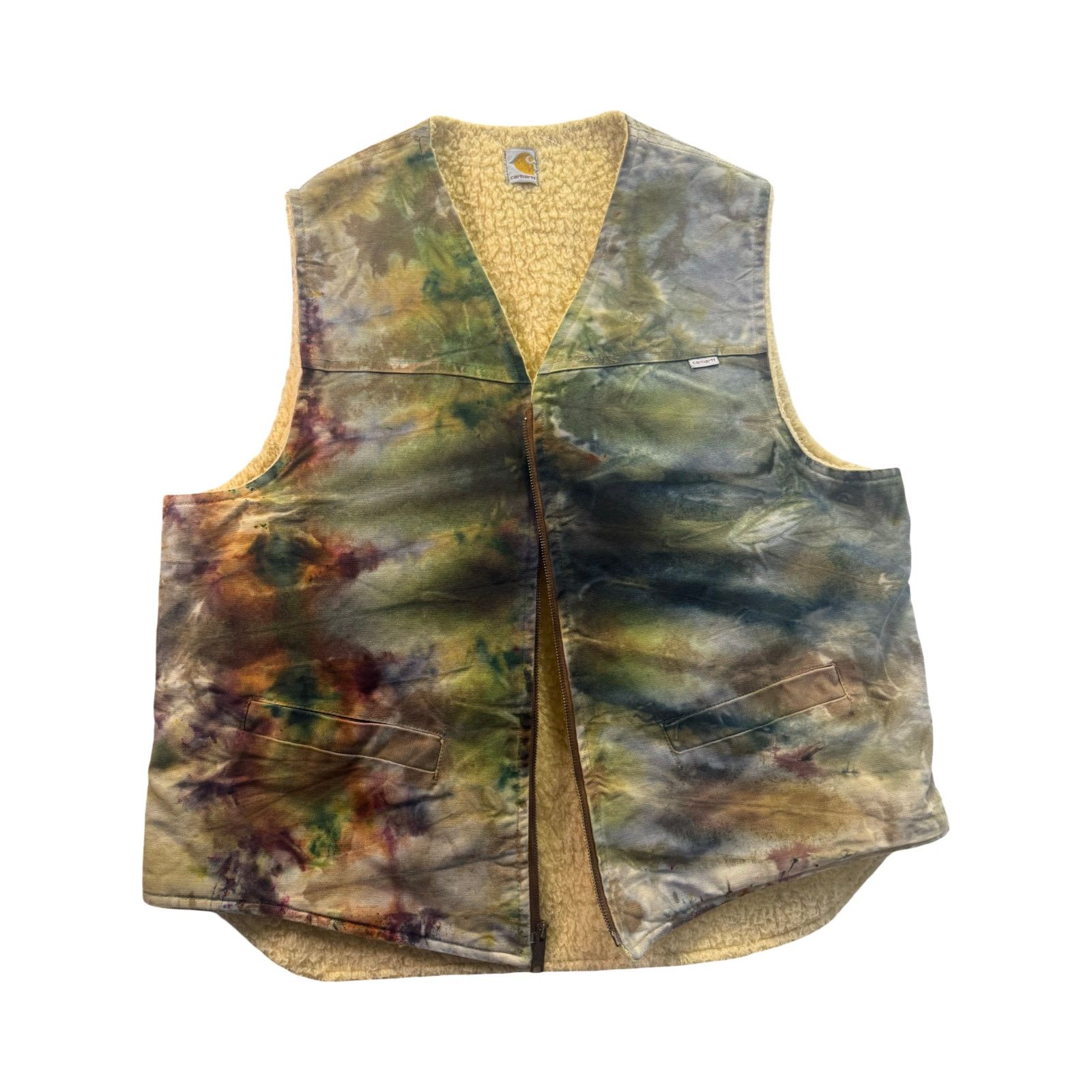Carhartt XXL vintage Carhartt, Tie Dye vest by Air Bear Wear Size US XXL / EU 58 / 5 - 1 Thumbnail