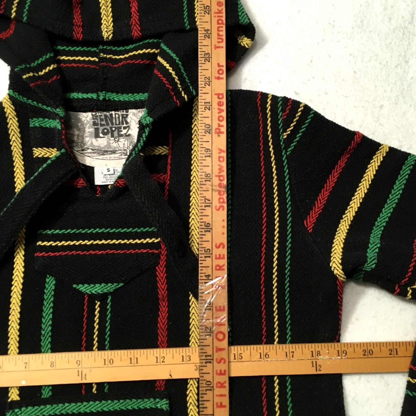 Vintage VINTAGE Senor Lopez Baja Hoodie Pullover Poncho Unisex S Original Rug Beach Surfer Skate Size US S / EU 44-46 / 1 - 3 Thumbnail