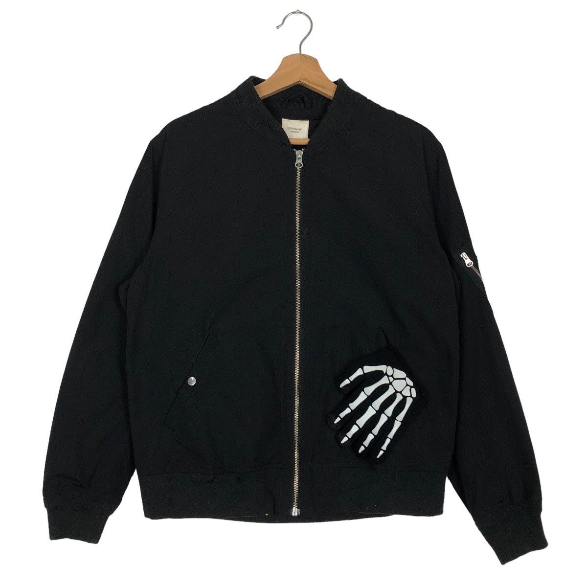Japanese Brand 🔥90s Issey Miyake Design Bomber Jacket Browny Vintage Black Size US L / EU 52-54 / 3 - 2 Thumbnail