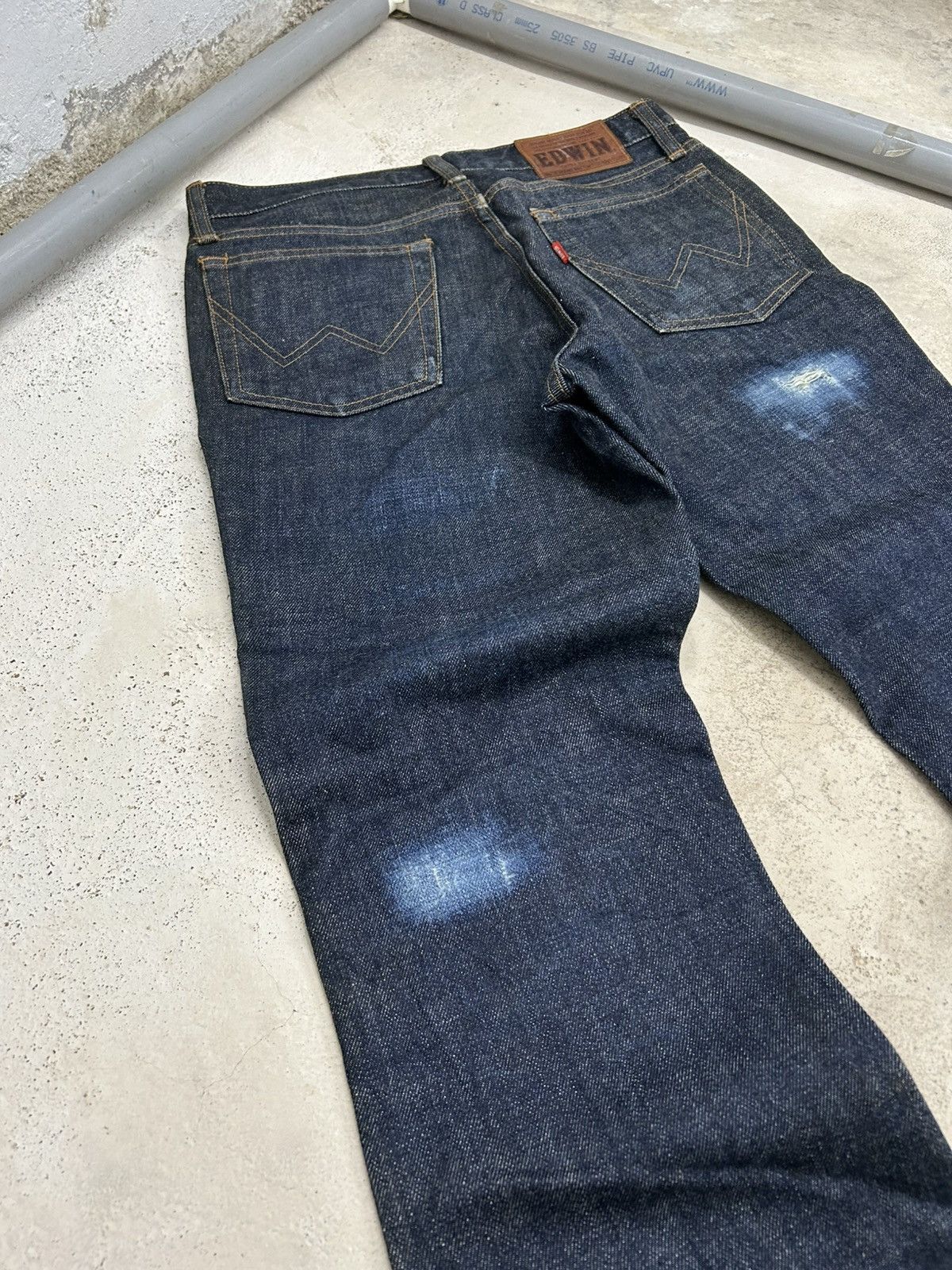 Edwin × Japanese Brand × Vintage Vintage Flare Edwin Japan 53 400XX Distressed Jeans Denim Size US 29 - 8 Thumbnail