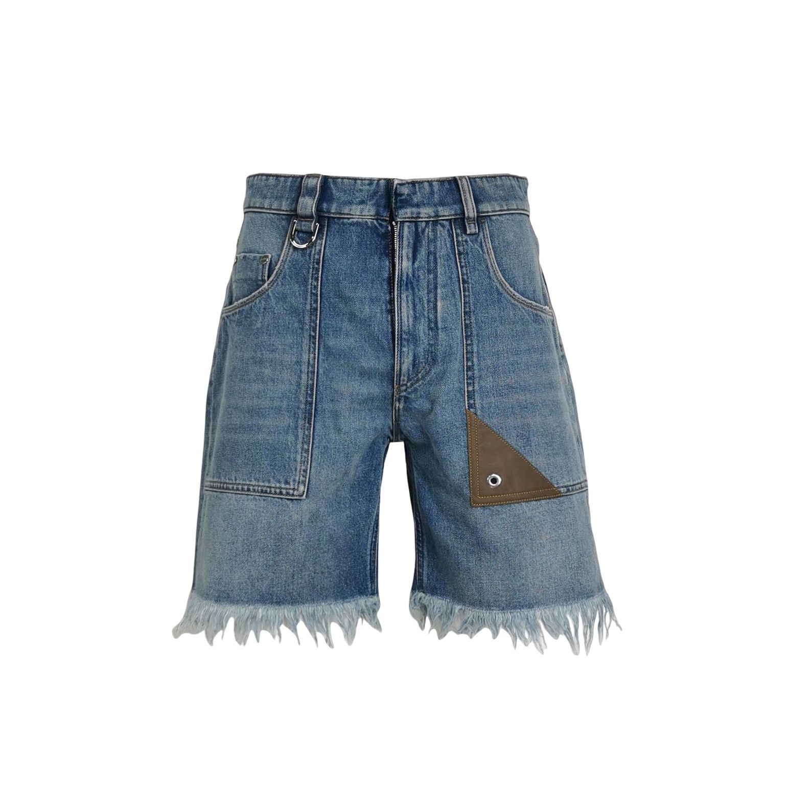 Fendi Fendi Fringed Denim Shorts Size 30 Size US 30 / EU 46 - 1 Thumbnail
